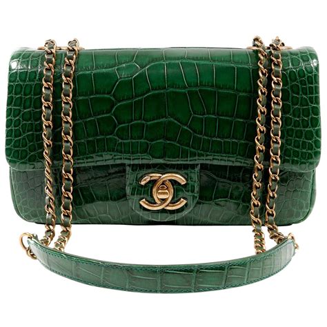 chanel boy alligator skin